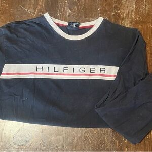 Vintage Tommy Hilfiger Navy Long Sleeve Shirt